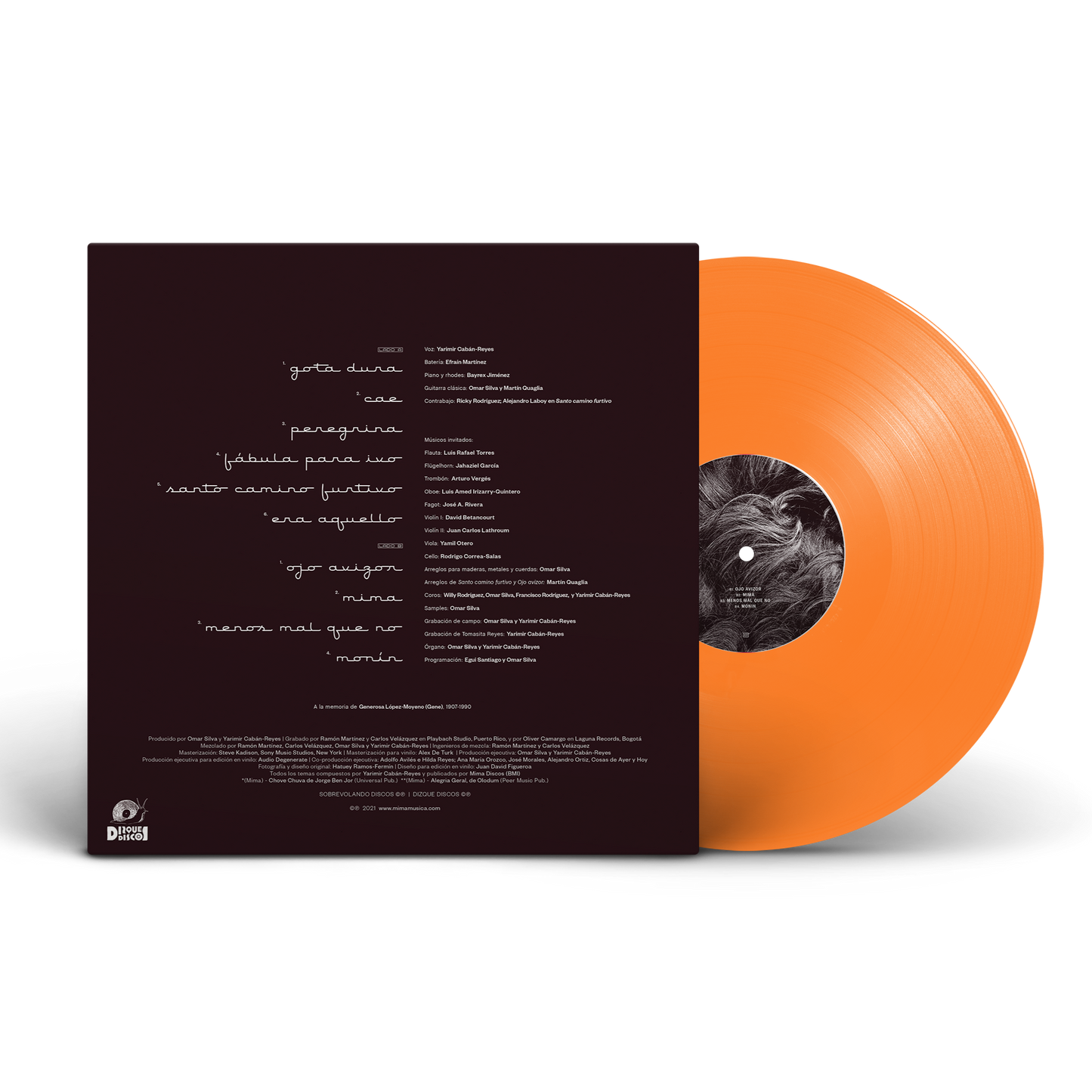 MIMA mima | Vinilo, edición naranja